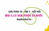 Bài 5.13 SGK Toán 10 tập 1 Kết nối tri thức